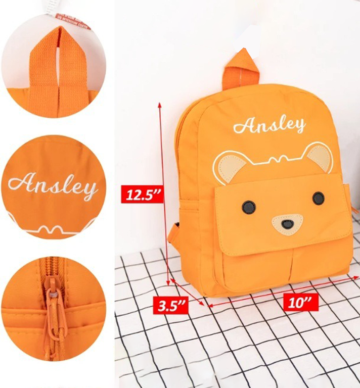 Custom Bear Backpack for Kids – Personalized Travel Bag